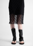 Bello See-Through Midi Skirt