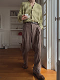 Hemet pintuck wide slacks