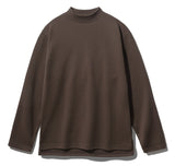 Soft cotton mock neck long sleeve t-shirt