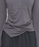 Asymmetrical Draped Hoodie