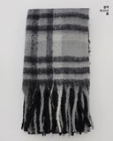 Fran Winter Thick Long Checkered Muffler