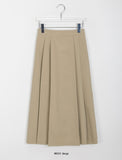 Lekins banding pleated long skirt