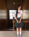 Ktin American Flag Patch Lace Short Sleeve T-Shirt