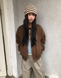 Behile Stripe Shirring Beanie
