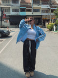Floy One-Tuck Raw Wide Pants
