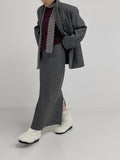 Peach Stripe Long Muffler