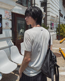 [LAN ARCHIVE] Side Shirring Short Sleeve T-Shirt