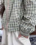 Davi Nylon Check Windbreaker