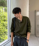 Knit Henry Neck Long Sleeve
