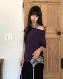 Dekil Off-Shoulder Short Sleeve T-Shirt