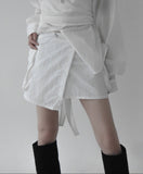 UND NYLON CARGO WRAP SKIRT