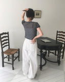 Nosen Lace Puff Short Sleeve T-Shirt