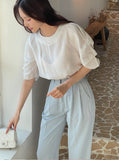 Veruna Shirring Puff Blouse