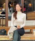 Limeru Daily Half Neck Turtleneck T-Shirt