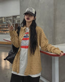 Roen over-checkered shirt