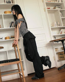 [Strap SET] Kinble Slim Fit Striped Cap Sleeve Off-Shoulder T-Shirt