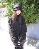 Luken Semi-Crop Washed Collar Jacket