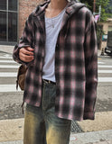 Kant Check Hooded Shirt