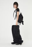 Trudy pintuck balloon wide shirring cargo pants