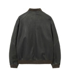 Pigment Washing Patch Leather Jacket