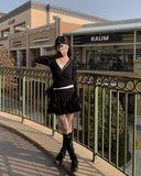 Kyuhi Frill Tiered Mini Skirt