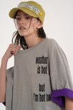 Studded Plaid patch military cap