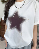 Denid Star Embroidered T-Shirt