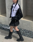 Vata Shirring Cropped Collar Shirt