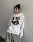 Love Leopard Lettering Hoodie