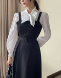 Daymu Tie Shirring Blouse