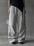 Pintuck parachute pants