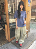 [unisex] Yuhika Star Patch Over Short Sleeve Tee