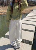 Lean String Hood Cap Crop Windbreaker