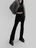 Riche Boucle Fur Cardigan