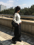 Kiki Ribbon Back Pocket Balloon Cotton Long Pants