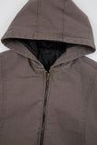 Bluff incision bio hooded zip-up jumper