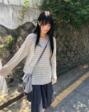 Natine Striped Long Sleeve Knit