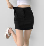 Tight Banding H-line Cotton Skirt Pants