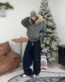 Ropel embroidered carpenter pants