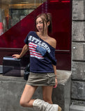 Fuzzy Cargo Pocket Mini Skirt