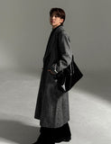 Grace Herringbone Wool Coat