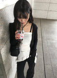 Caro Soft Fit Ribbon Sheer Bolero Cardigan