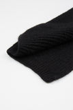 Soft ribbed knit muffler