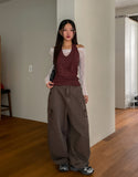 Vive Tape Dyeing Cargo Balloon Pants