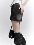 Side zipper mini skirt