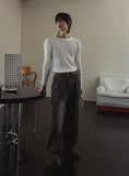 Cardis Laser Flare Denim Pants