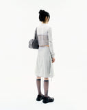 Layered Strap Flare Skirt