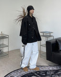 Raden track wide cotton pants