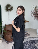 Ropel nylon half jacket