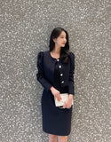 Leviel Puff Tweed Jacket